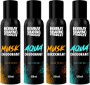 BOMBAY SHAVING COMPANY Fresh Aqua & Intense Musk 120mlx4 (480 ml, Pack of 4)...