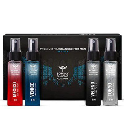 Bombay Shaving Company Perfume For Men | Premium Perfume Gift Set For Men - 8ml x 4