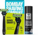 BOMBAY SHAVING COMPANY Sensi Smart 3 Shaving Razor for Men (Handle + Cartridge + Shaving Foam)...