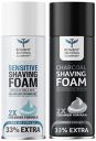 Bombay Shaving Company Sensitive Shaving Foam,266 ml (33% Extra) with Aloe Vera & Oats (Aloe Vera) & Charcoal Shaving Foam, 266 ml (33% extra) with Activated Charcoal & Moroccan Argan Oil...