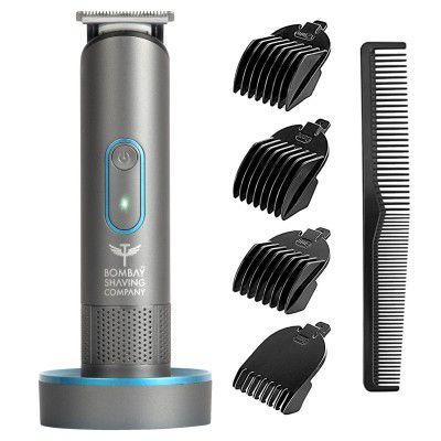 Bombay Shaving Trimmer Men, Trimer of Man, Hair Trimmer for Men, Shaving Machine, Beard Trimmer for Men, T Blades, 2X Fast Charging, USB Powered Charging Pod & Stand, Waterproof, 4 Beard