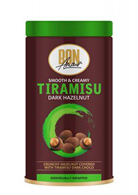 Bon Amour by Sapphire - Tiramisu Hazelnut Dark Chocolate I Extra Smooth & Creamy Chocolates with Nuts I Crunchy Hazelnut Covered With Dark Choco 100gm | Nutritious and Nutty Crunch