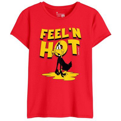 Bon Organik Women's Cartoon Regular Fit T-Shirt