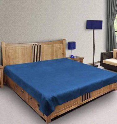 BONA SORT Waterproof Bed Sheet, Plastic Sheet, PVC Mattress Cover Protector for Babies and Adult - (Polyvinyl Chloride) (Double Bed)(Size 6.5 x 6 Feet) (Color Neavy Blue)