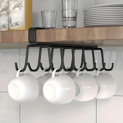 Boniry 1 Pcs Double-Row 12 Hooks for Kitchen Storage