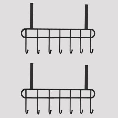 Boniry 2 Pcs Over The Door Hook Hanger Adhesive Hooks Heavy Duty Wall Hooks Waterproof Stainless Steel Hooks
