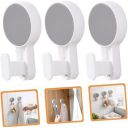 Boniry 3 Pcs Strong Self-Adhesive Towel Hanger Hooks - Eco-Friendly, Waterproof, No-Drill Plastic Hooks for Bathroom and Key Storage...