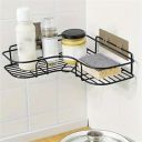 Boniry Bathroom Organiser without Drill Bathroom Corner Shelf Adhesive Stand for Corner Rack for Bathroom...