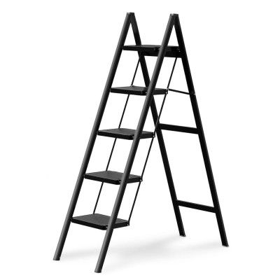 Boniry Compact 5 Step Folding Ladder with Non-Slip Steps