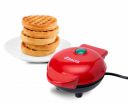 BONIRY Mini Waffle Maker 4 Inch- 350 Watts: Stainless Steel Non-Stick Electric Iron Machine for Individual Belgian Waffles, Pan Cakes, Paninis or Other Snacks (Tangy Red)...
