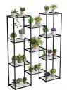 BonKaso 11-Tier Heavy-Duty Plant Stand, Multi-Level Metal Shelf, Waterproof & Rust-Proof, Holds 50kg per Tier, Easy Assembly, Stable & Sturdy Design, Ideal for Garden, Living Room, Balcony, and Patio...