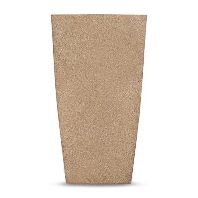 BonKaso 12 inch Beige Marble Finish Pot – Tall, Durable & Lightweight (Gamla/Gamale)