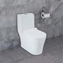 BonKaso Ceramic Commode/Western Toilet With Seatcover For Bathrooms (Sapnia -white)...