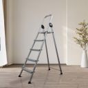 BonKaso Climb Lite 5?Step Foldable Aluminium Ladder for Home...