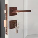 BonKaso F021665 Premium Zinc Heavy Duty Safe and Secure Mortise Main Door Lock Set - (Gold) Set of 1...