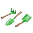 BonKaso Gardening Metal Tools Set With Transplanter, Hand Trowel, & Cultivator Ergonomic Designed Handles For Home Planting, Indoor & Outdoor Gardening With Rust Resistant Paint (Color-Green) Set of 3...