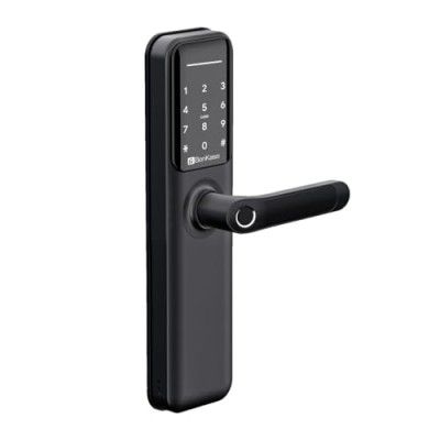 BonKaso H9 Smart Door Lock for Home and Office| 6-Way Unlocking Features - Black
