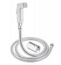 BonKaso HF-1014 ABS Plastic 360 Degree Swing Jet Spray Health Faucet with 1 Mtr Stainless Steel Flexible Hose Tube for Toilet, Chrome Finish - (Pack of 1)...