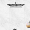 BonKaso Square Slim Rain Shower Head 8 Inch - Stainless Steel | Deluge...