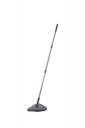 BonKaso Stainless Steel Microfiber Triangle Flat Mop with 360° Rotating Head for All Types of Floor Cleaning - (Grey)...