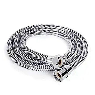 BonKaso Stainless Steel Rust Free Flexible For Showers Hose Pipe Length 1M Extension Upto 1.5M