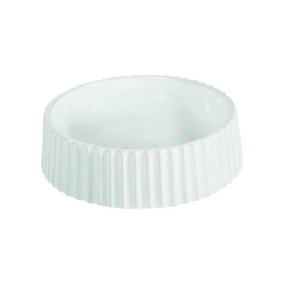BonKaso White Ceramic Tabletop Wash Basin (16 x16 x4.5")