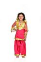 BookMyCostume Punjabi Folk Dance Costume Giddha (Multicolor) for Girls and Females Adults S-M...