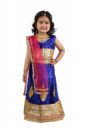 BookMyCostume Radha Garba Lehenga Choli Kids Fancy Dress Costume for Girls with Jewellery - Premium - Blue...