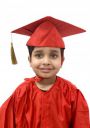 BookMyCostume Red Graduate Convocation Cap Graduation Day Fancy Dress Costume Accessory Adults...