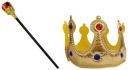 BookMyCostume Royal Medieval King Queen Scepter Wand Fancy Dress Costume Accessories18 Royal Medieval King Crown Fancy Dress Costume Accessories | Halloween Theme Free Size...