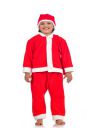 BookMyCostume Santa Claus Dress Set of 4 (Jacket, Bottom, Bag, & Cap) Kids & Adults Christmas Costume...