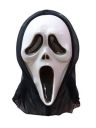 BookMyCostume Scream Skeleton Ghost Plastic Mask Adult & Kids Fancy Dress Costume Accessory for Halloween Free Size White...