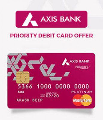 Bookmyshow: Offer ₹350 Movie + ₹60 Food Off On Axis Bank Priority Debit Card