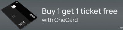 Bookmyshow OneCard Offer: Buy One ticket and Get One Free upto Rs.300
