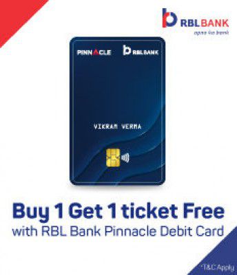 Bookmyshow: RBL Bank Pinnacle Debit Card Offer Buy1 Get1 Free Movie Ticket