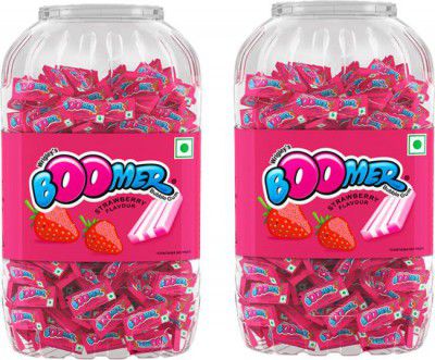 Boomer Strawberry Chewing Gum (2 x 999.6 g)