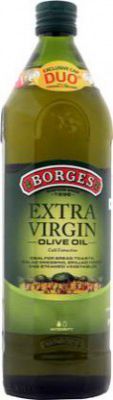 BORGES Extra Virgin Olive Oil Glass Bottle  (1 L)
