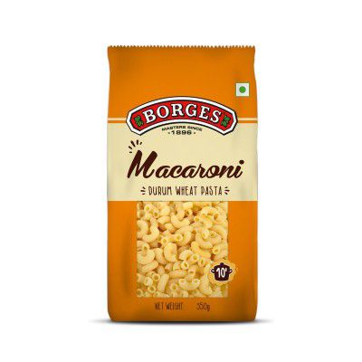 Borges Macaroni Pasta - 350 g | 100% Durum Wheat