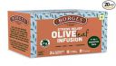 Borges Olive Leaf Infusion Assorted Pack, Classic, Basil, Lemongrass & Mint, Zero Caffeine, No Added Flavour, 20 Bags...