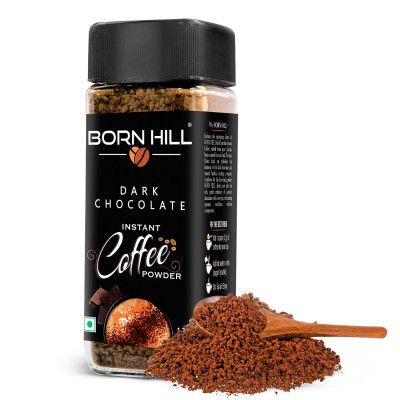 BORN HILL Dark Chocolate Instant Coffee, 50g