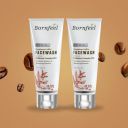 Bornfeel Coffee Face Wash for Skin Brightening, Pigmentation, Sun Protection, Anti Aging & Oil Control For Men & Women of All Skin Types 200ml (100ml*2)...