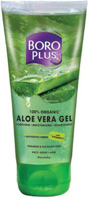 BOROPLUS Aloe Vera Gel | 100% Organic for Skin & Hair|Rich in Vit. E  (150 ml)
