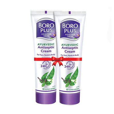 BOROPLUS Antiseptic Cream for Normal Skin 80 ml (Pack of 2)