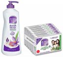 BOROPLUS Body Lotion for Nourishment (Normal Skin) 400 milliliters & Antiseptic and Moisturising Bathing Soap, 125g (Pack of 6)...