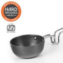 Borosil 11 cm Hard Anodized Tadka Pan | Aluminium Grade 3003 | Glossy Exterior & Matt Interior | Even Heat Distribution | Easy to Clean | 5 Years Warranty...