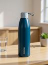 BOROSIL 24 Hours Hot & Cold Duomate Double Wall Vaccum Insulated Steel Flask Bottle 750 ml Steel Bottle (Pack of 1, Blue)...