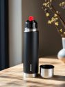 BOROSIL 24 Hours Hot & Cold Thermo Double Wall Vaccum Insulated Steel Flask Bottle 500 ml Steel Flask (Pack of 1, Black)...