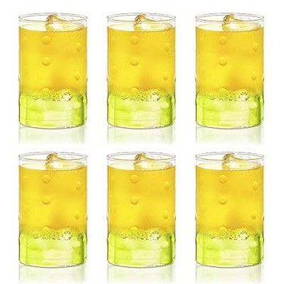 Borosil 295 ml Set of 6 pcs Medallions Vision Transparent Drinking Glass