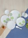 Larah by Borosil 44 Pieces Jupiter Series Opalware Microwave & Dishwasher Safe Dinner Set...