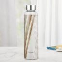 Borosil 550ml Artisan Prism Water Bottle with Steel Lid...